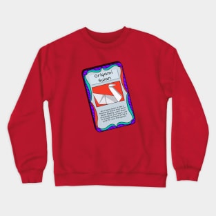 Origami Trading Card - Swan Crewneck Sweatshirt